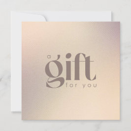 Modern Snyggt Gift-certifikat för guld Glitter