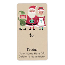 Modern Snyggt God jul Santa Elf Gift Märkre