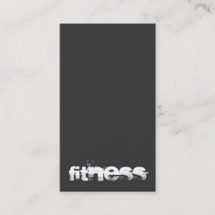 Modern Snyggt Grått Fitness Sport Visitkort