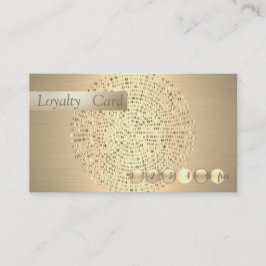 Modern Snyggt Guld Confetti Loyalty Card Lojalitetskort