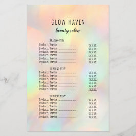Modern Snyggt HoloGraph Beauty Salon Flygblad
