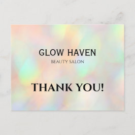 Modern Snyggt HoloGraph Beauty Salon Vykort