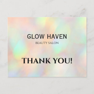 Modern Snyggt HoloGraph Beauty Salon Vykort