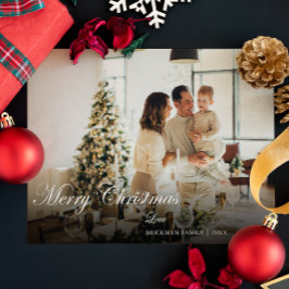 Modern Snyggt Julfoto Julkort