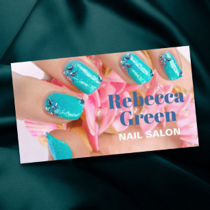Modern Snyggt Manicurist Nail Artist Nail Salon Visitkort