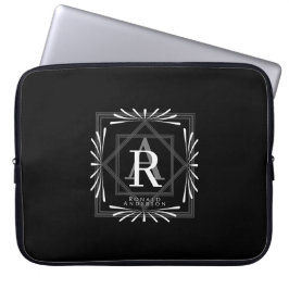 Modern Snyggt Monogram Black Laptop Fodral