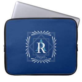 Modern Snyggt Monogram-flotta Laptop Fodral