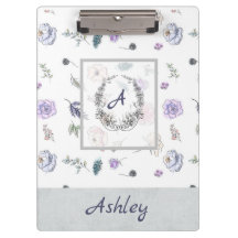 Modern Snyggt Monogram Girly Mönster Ashley