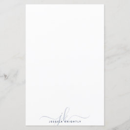 Modern Snyggt Monogram Initialer marinblå minimala