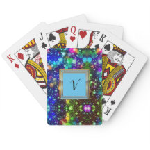 Modern Snyggt Monogram Mönster Winter Party