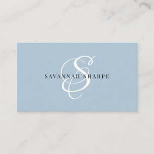 Modern Snyggt Monogram Professionell för skript Visitkort