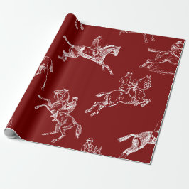 Modern Snyggt Mörk Red  Toile Presentpapper