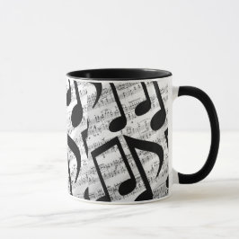 Modern Snyggt Musik noter Mugg