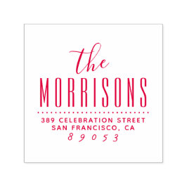 Modern Snyggt Namn Returadress med fet stil Självfärgande Stämpel