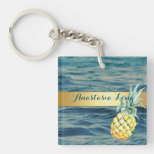 Modern Snyggt, persiko, se, ananas