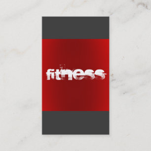 Modern Snyggt Red Grått Fitness Center-sport Visitkort