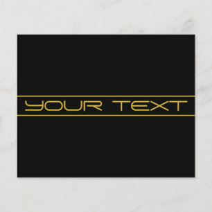 Modern Snyggt redigerbar Guld-text och Rand Flygblad