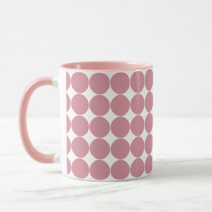 Modern Snyggt Rosa Polka-punkt Mugg