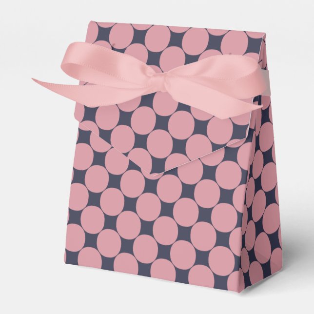 Modern Snyggt Rosa Polka-punkt Presentaskar (Framsidan Sidan)