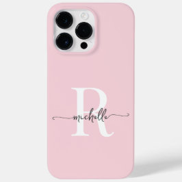 Modern Snyggt  Rosa Skript Monogram - initialt