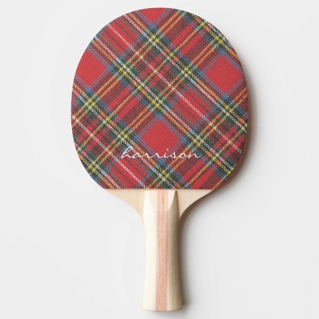 Modern Snyggt Royal Stewart Tartan Mönster Pingisracket (Framsidan)