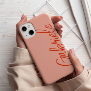 Modern Snyggt Salmon Script Monogram