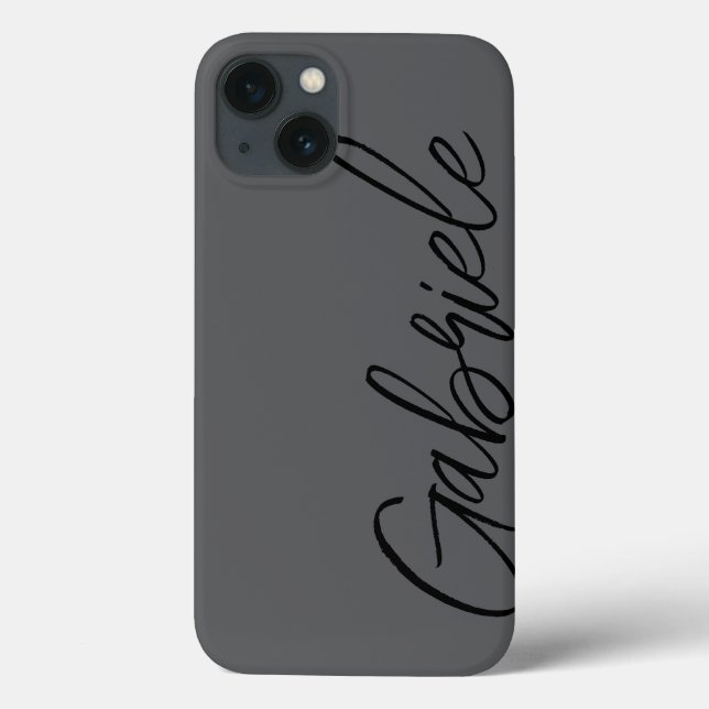 Modern Snyggt Script Black Monogram (Baksida)