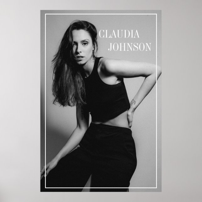 Modern Snyggt, svart och vitt foto Poster (Framsidan)