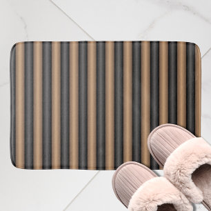 Modern Snyggt Tosted Brown Rand med djup Badrumsmatta