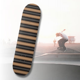 Modern Snyggt Tosted Brown Rand med djup Mini Skateboard Bräda 18,5 Cm