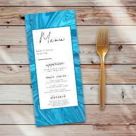 Modern Snyggt Trendig Blue Vinkarare Abstrakt Bröl Meny