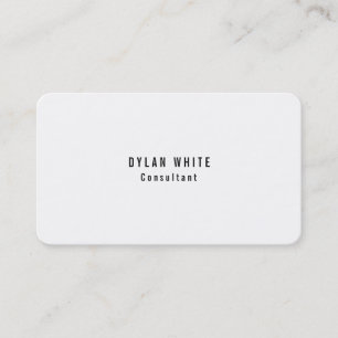 Modern Snyggt Trendig Kreativ Black White Plain Visitkort