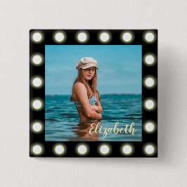 Modern Snyggt, unikt svart fyrkantsfoto Ram Knapp