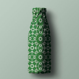 Modern Snyggt Vit och Grönt Geometric Mönster