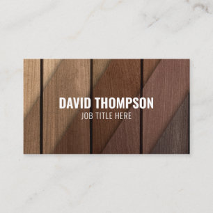 Modern Snyggt Wood Construction Carpentry Visitkort