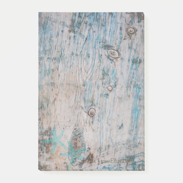 Modern Snyggt,Wood Struktur,Seastars Post-it Block (Framsida)