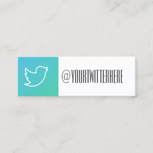 modern social massmediavisitkort för twitter mini visitkort