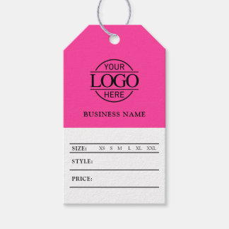 Modern Social Media Business Logo Price Hang Tag Presentetikett