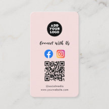Modern Social Media QR-kod | Instagram Facebook
