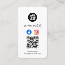 Modern Social Media QR-kod | Instagram Facebook