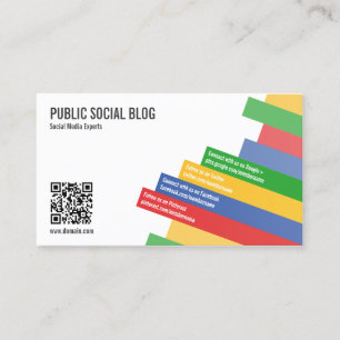 Modern Social Media QR-kod Visitkort