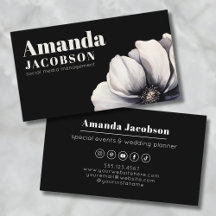 Modern Sociala Media Svart Elegant Professionell