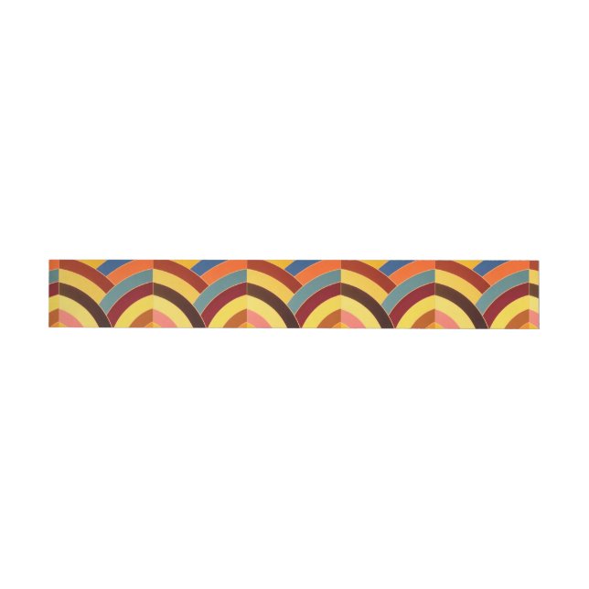 modern sofistikerad böjd chevron etikettband (Individuell)