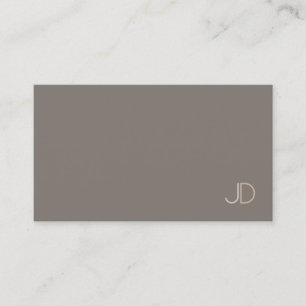 Modern sofistikerad elegant-monogrammall visitkort