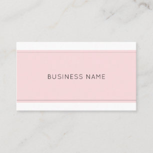 Modern sofistikerad minimalistisk Trendig Rosa Pla Visitkort