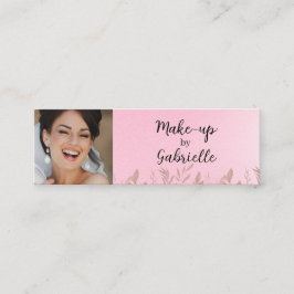 Modern Soft Pink Botanical Photo Script QR Code