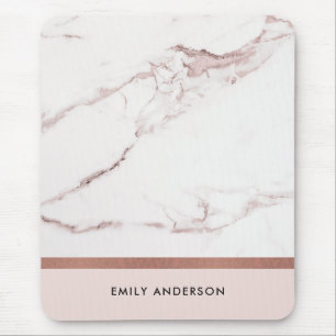 MODERN SOFT ROSA ROS GULD MARBLE STRUKTUR MUSMATTA