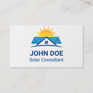 Modern Solar Energy Business Card Visitkort