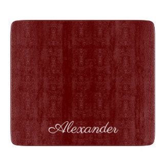 Modern solid Burgundy-röd mall, vitt skript