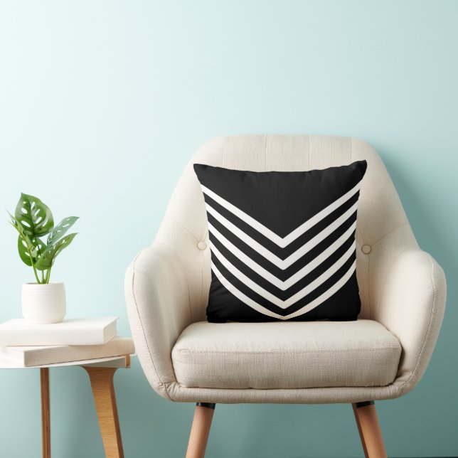Modern solid geometrisk form mönster 1 kudde (Stol)